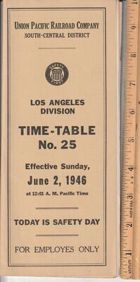 Union Pacific Los Angeles Division 1946