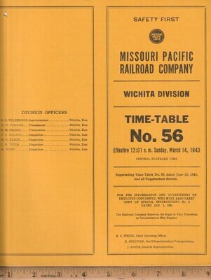 Missouri Pacific Wichita Division 1943