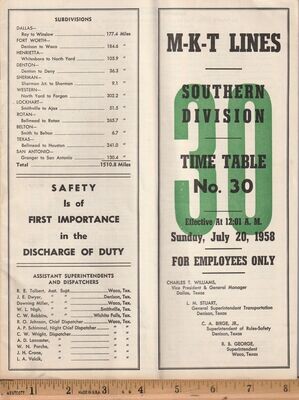Missouri-Kansas-Texas Southern Division 1958