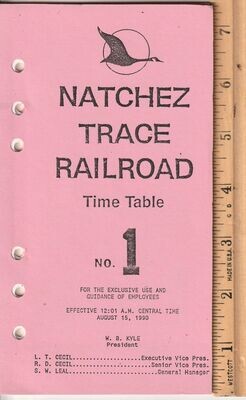 Natchez Trace Railroad 1990
