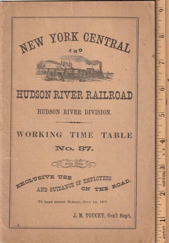 New York Central & Hudson River Hudson River Division 1877
