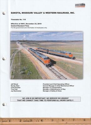 Dakota, Missouri Valley & Western Railroad 2019