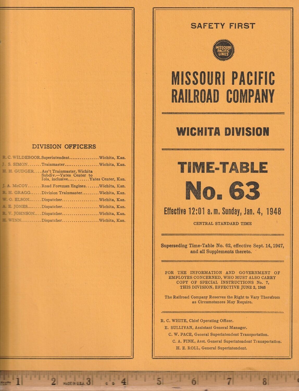 Missouri Pacific Wichita Division 1948