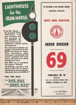 Baltimore & Ohio Akron Division 1955