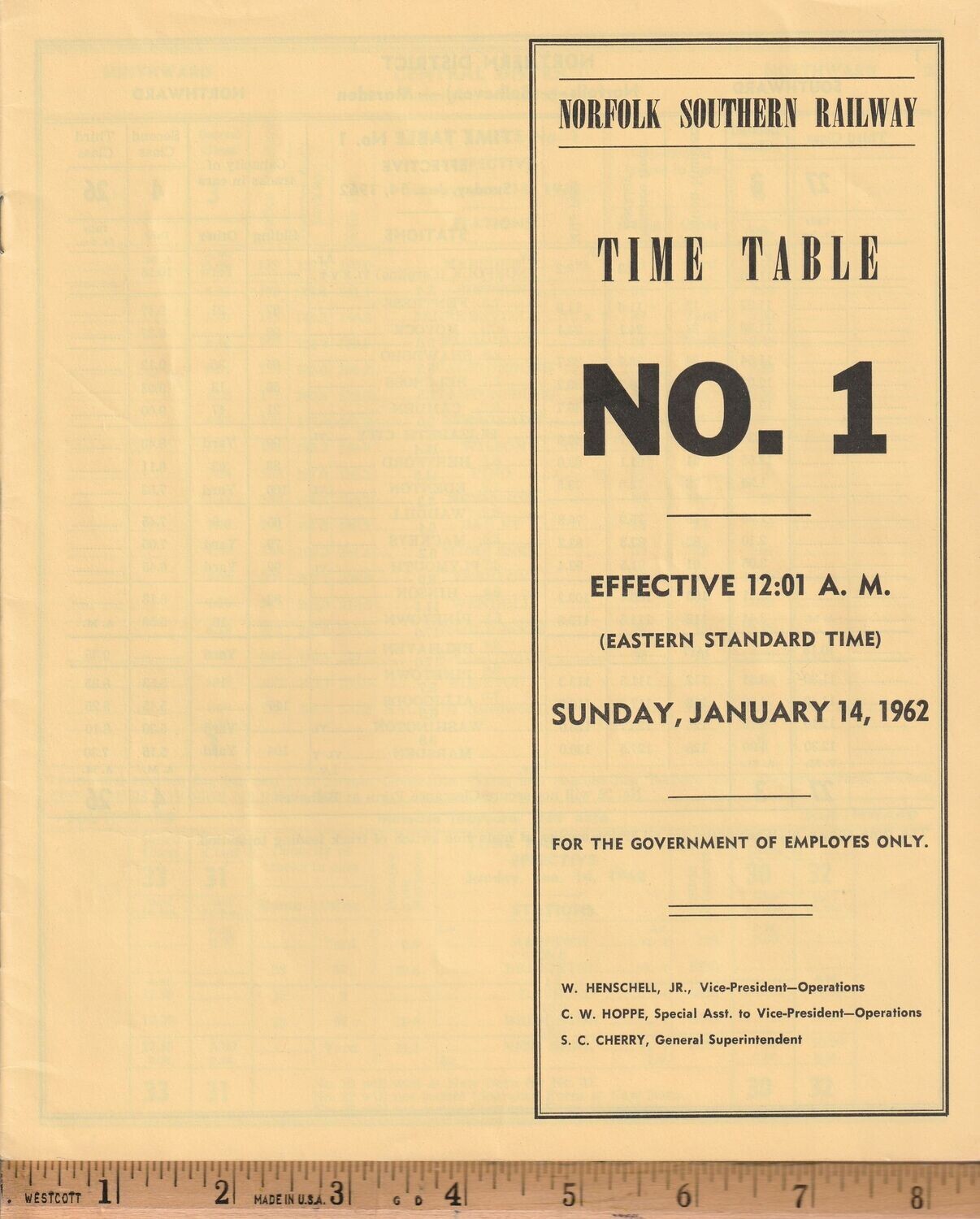 Norfolk Southern Railway 1962
