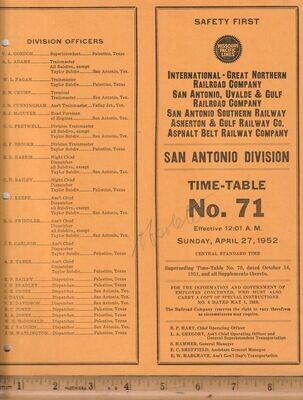 International-Great Northern San Antonio Division 1952