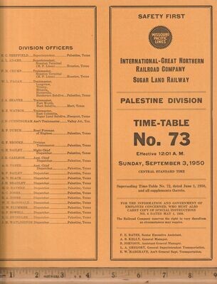 International-Great Northern Palestine Division 1950