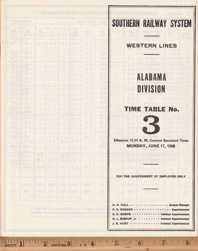Southern Alabama Division 1968