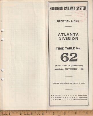 Southern Atlanta Division 1958