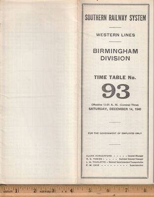 Southern Birmingham Division 1940