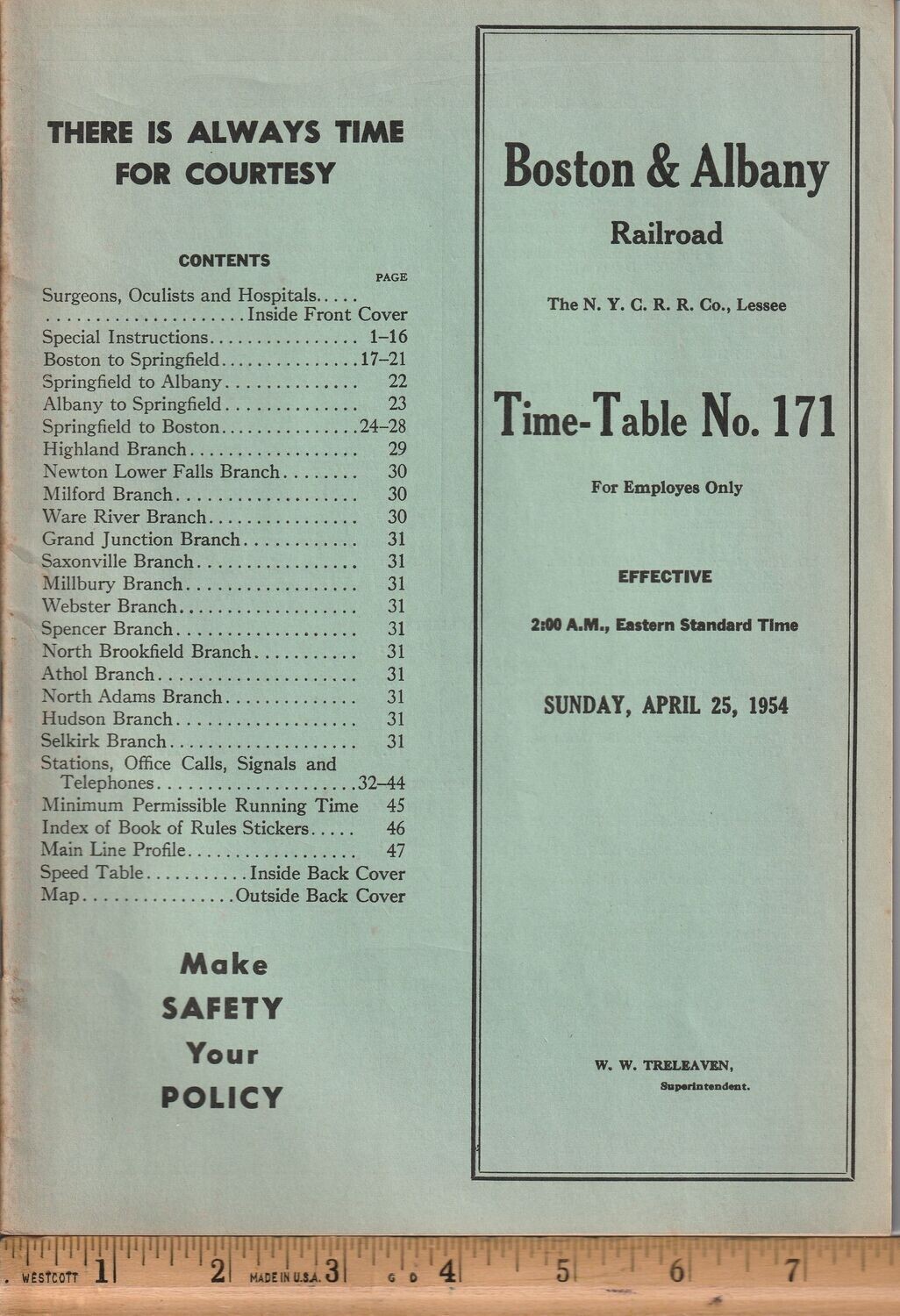 Boston & Albany Railroad 1954