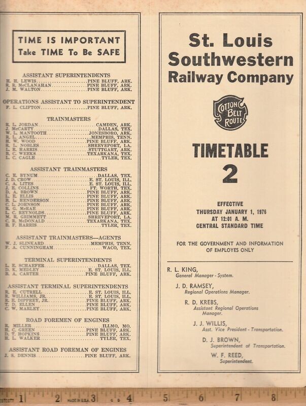 St. Louis Southwestern Railway 1976