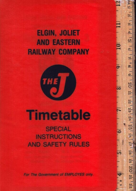 Elgin, Joliet and Eastern Railway 1986