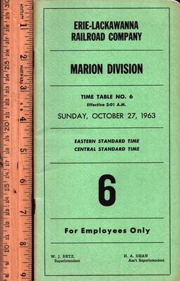 Erie-Lackawanna Marion Division 1963