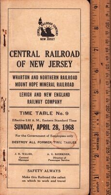 Central Railroad of New Jersey 1968
