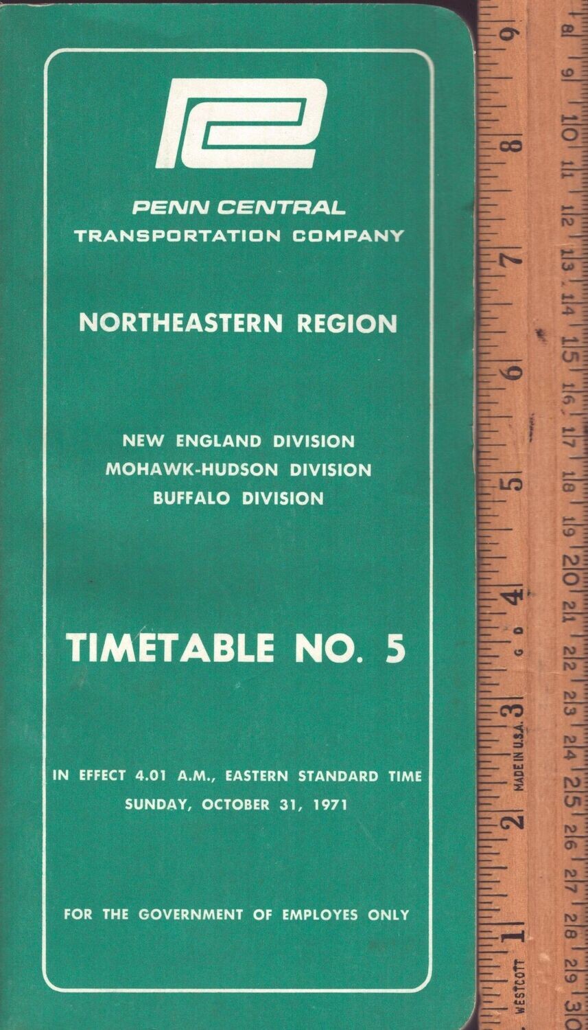 Penn Central Northeastern Region 1971