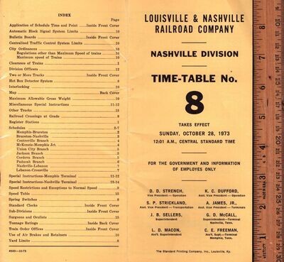 Louisville & Nashville Nashville Division 1973