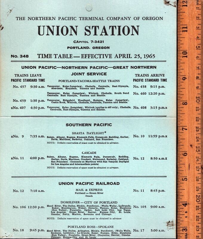 Northern Pacific Terminal Company of Oregon 1965