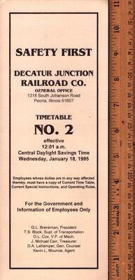 Decatur Junction Railroad 1995