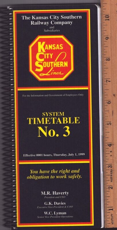 Kansas City Southern Railway 1999