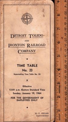 Detroit Toledo and Ironton Railroad 1964