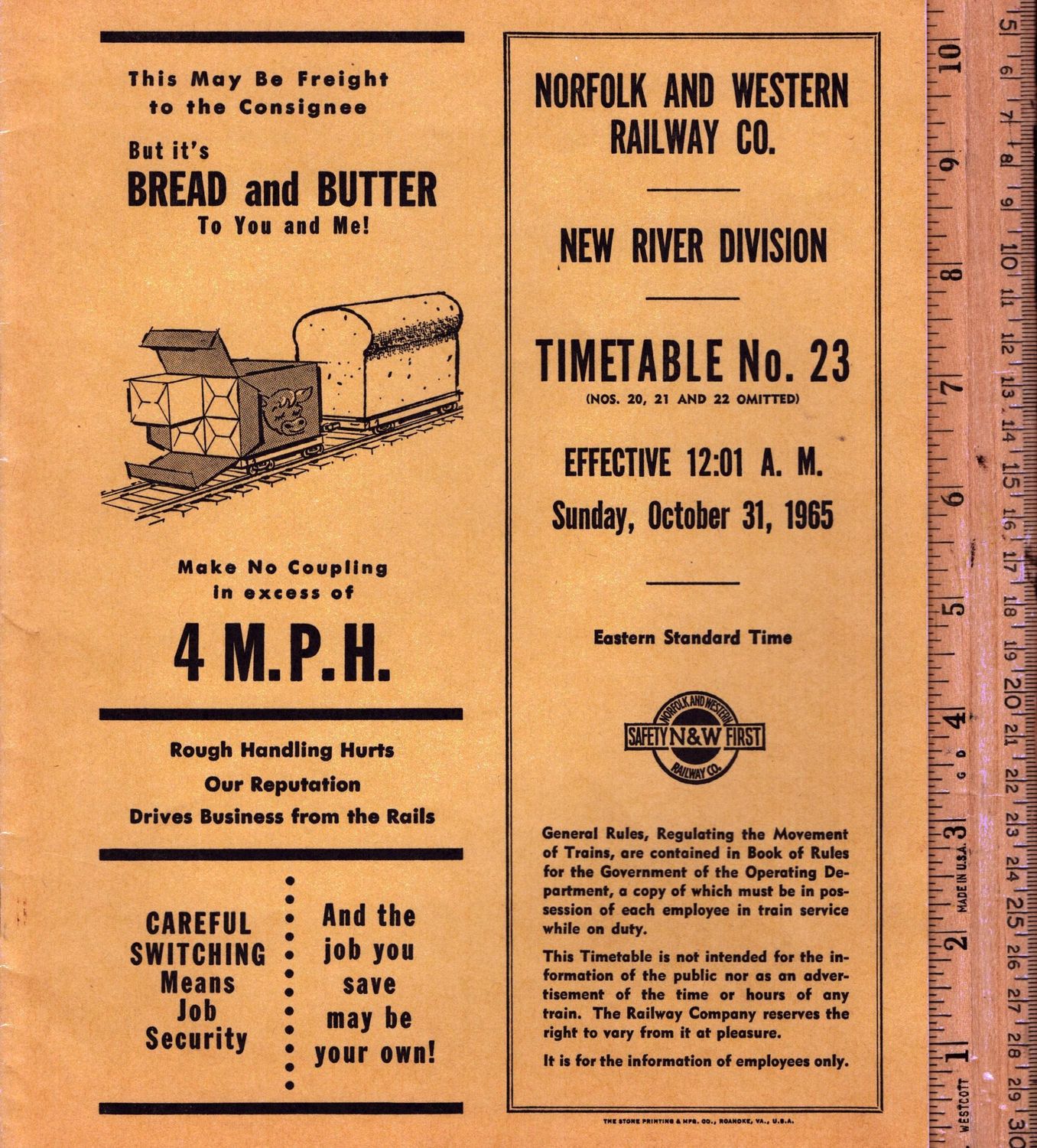 Norfolk & Western New River Division 1965