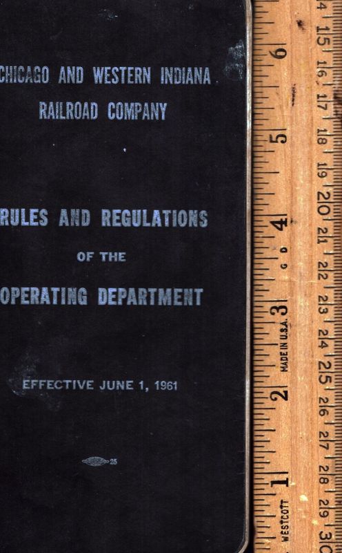 Chicago & Western Indiana Railroad 1961