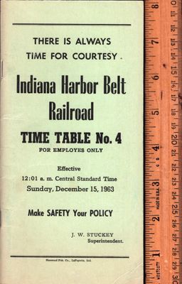 Indiana Harbor Belt Railroad 1963