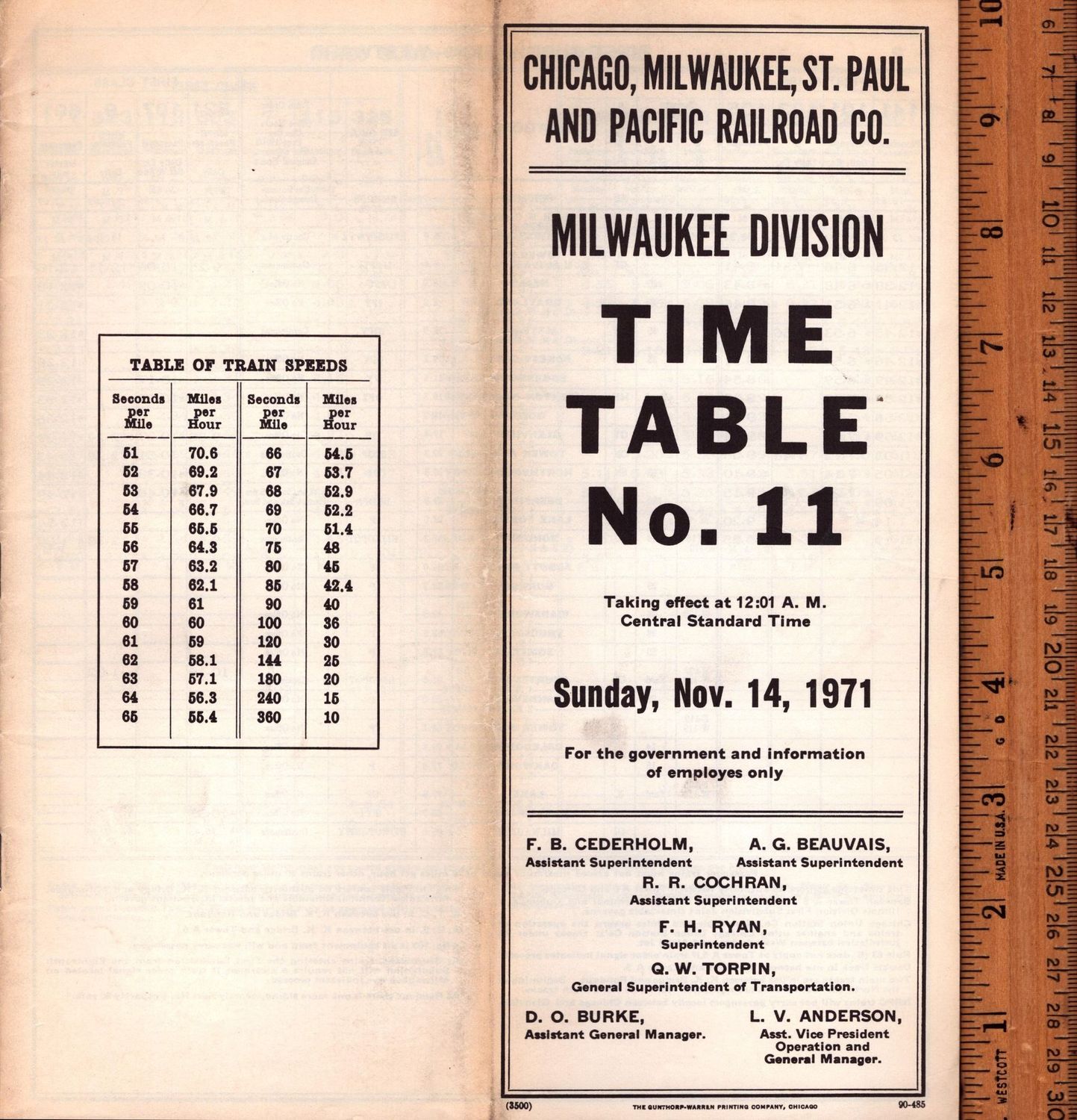 Milwaukee Road Milwaukee Division 1971