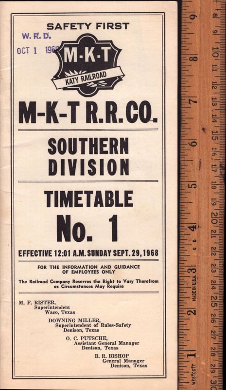 Missouri-Kansas-Texas Southern Division 1968