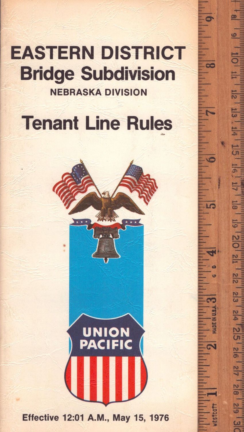 Union Pacific Bridge Subdivision (Nebraska Division) 1976