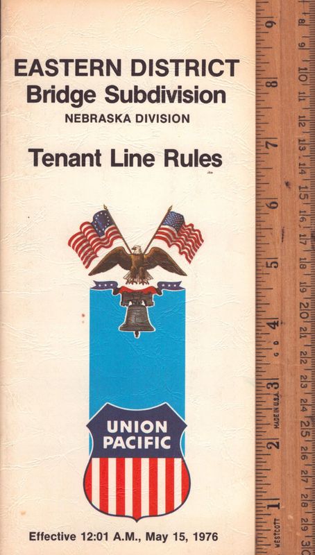 Union Pacific Bridge Subdivision (Nebraska Division) 1976