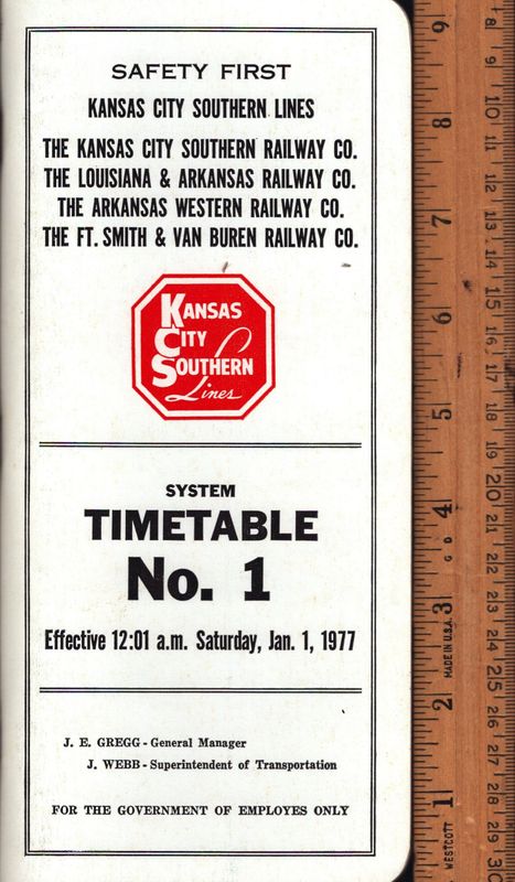 Kansas City Southern Railway 1977