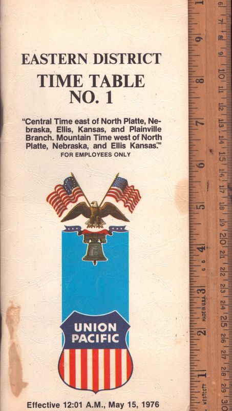 Union Pacific Eastern District 1976