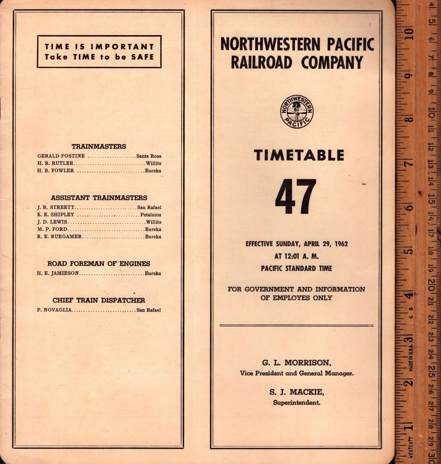 Northwestern Pacific Railroad 1962