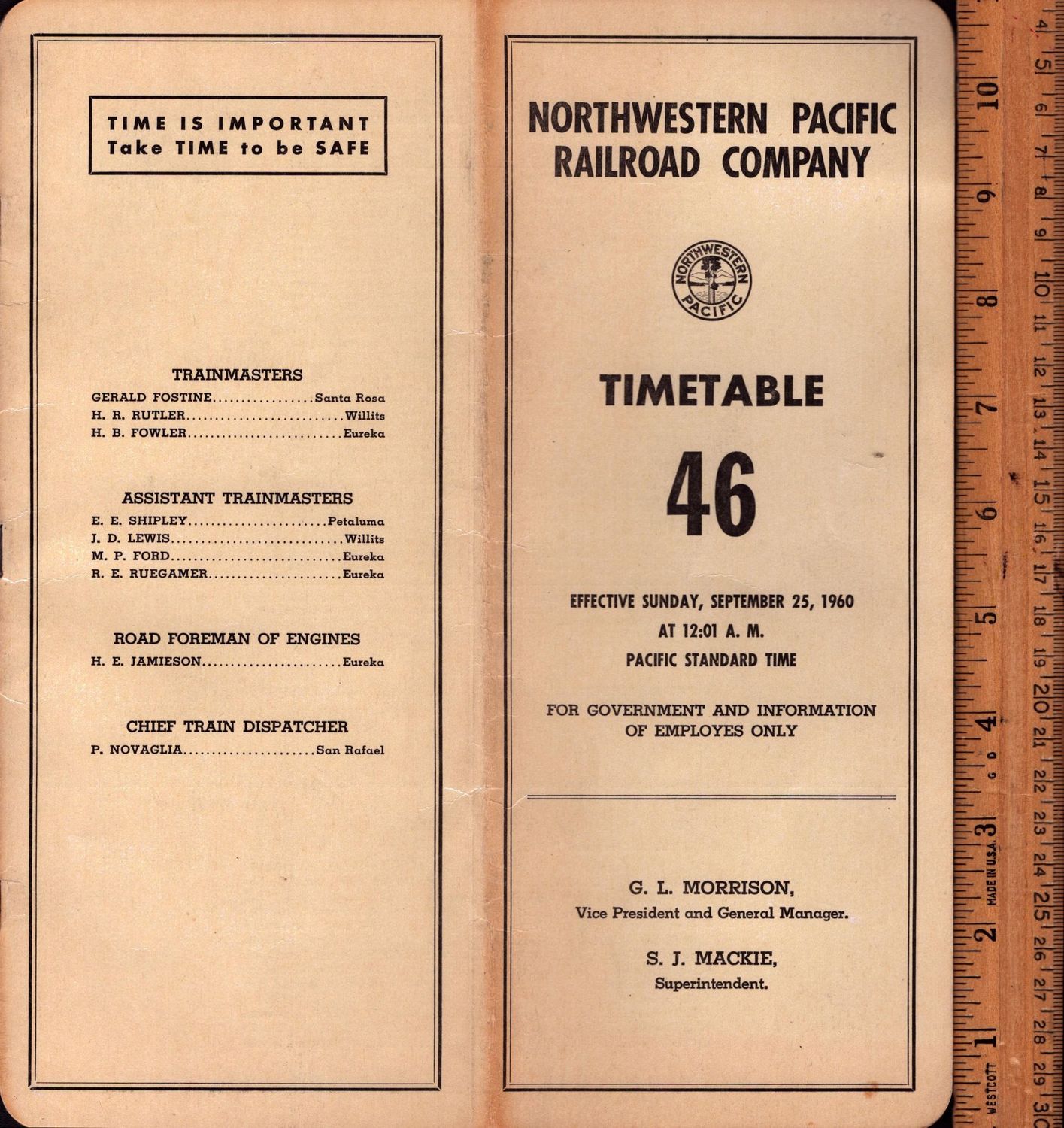 Northwestern Pacific Railroad 1960