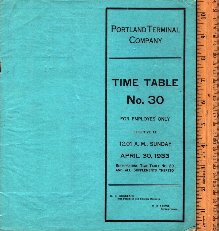 Portland Terminal Company (Maine) 1933
