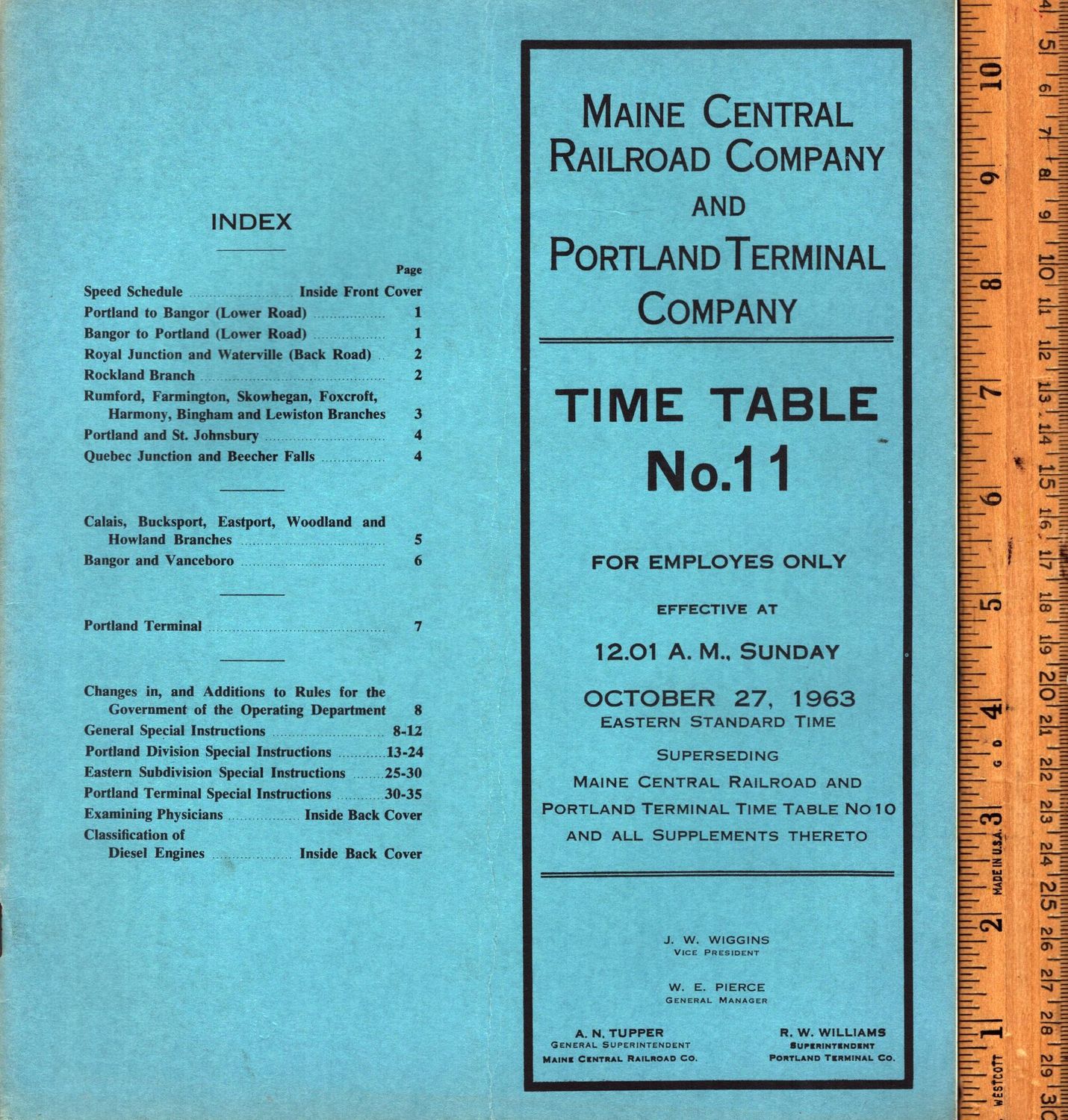 Maine Central Railroad and Portland Terminal Company 1963