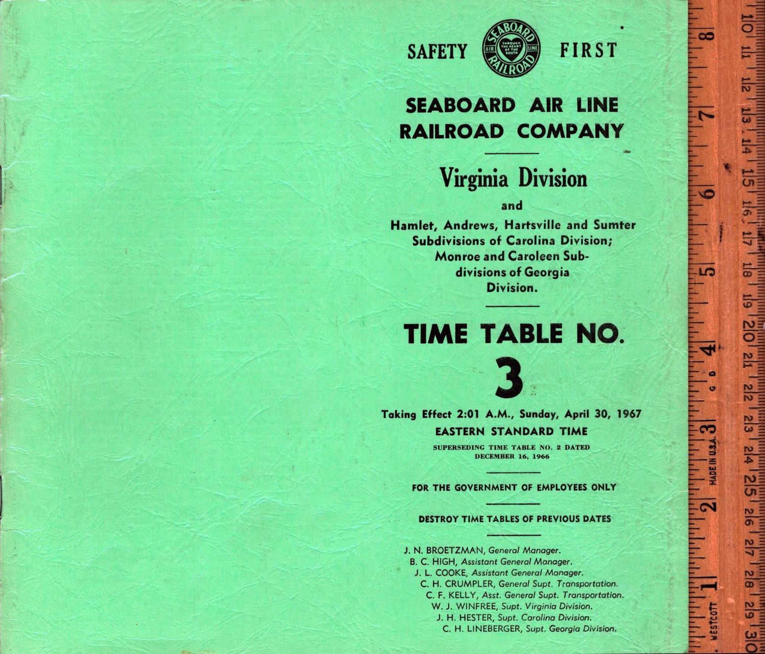 Seaboard Air Line Virginia Division 1967