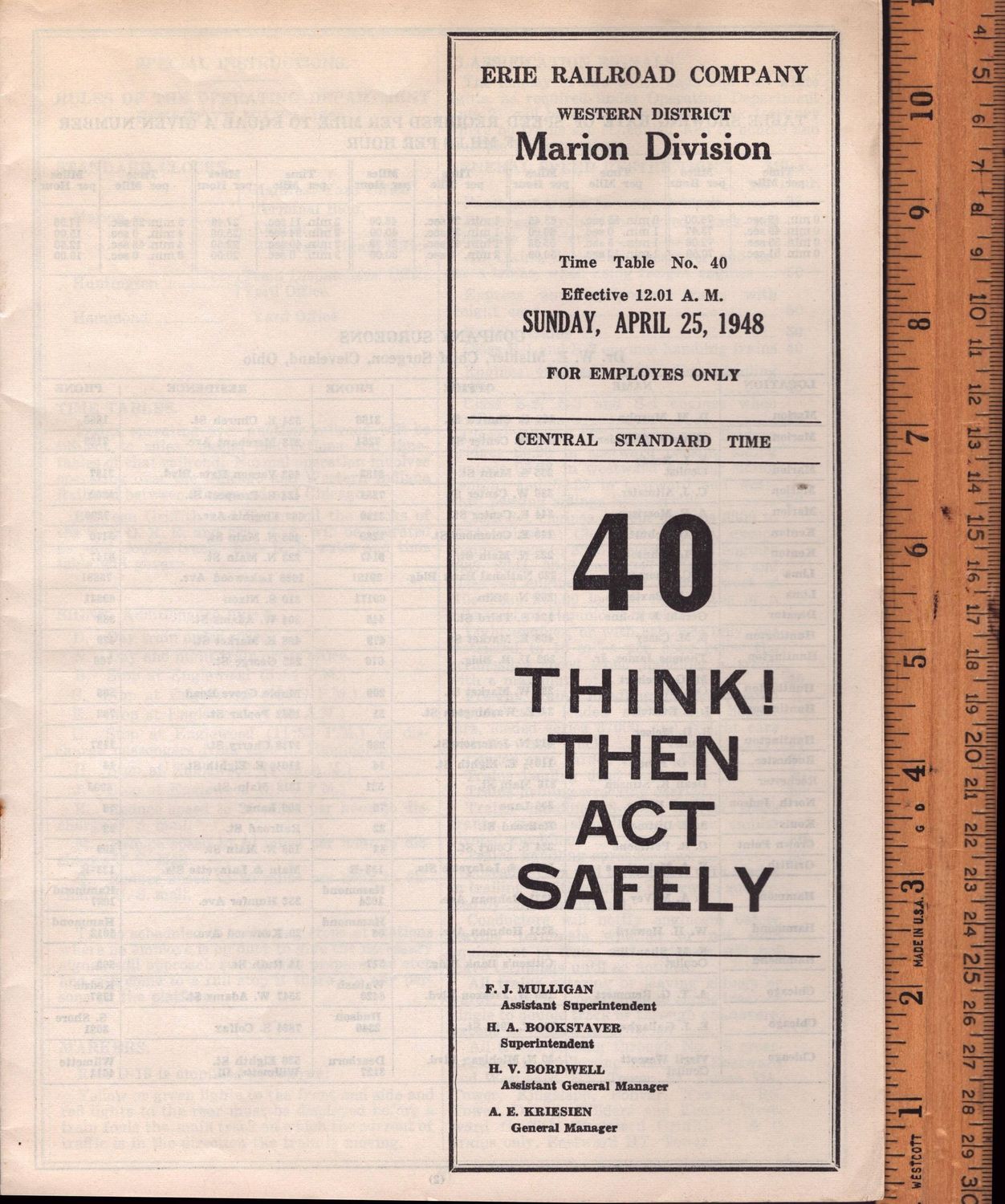 Erie Marion Division 1948