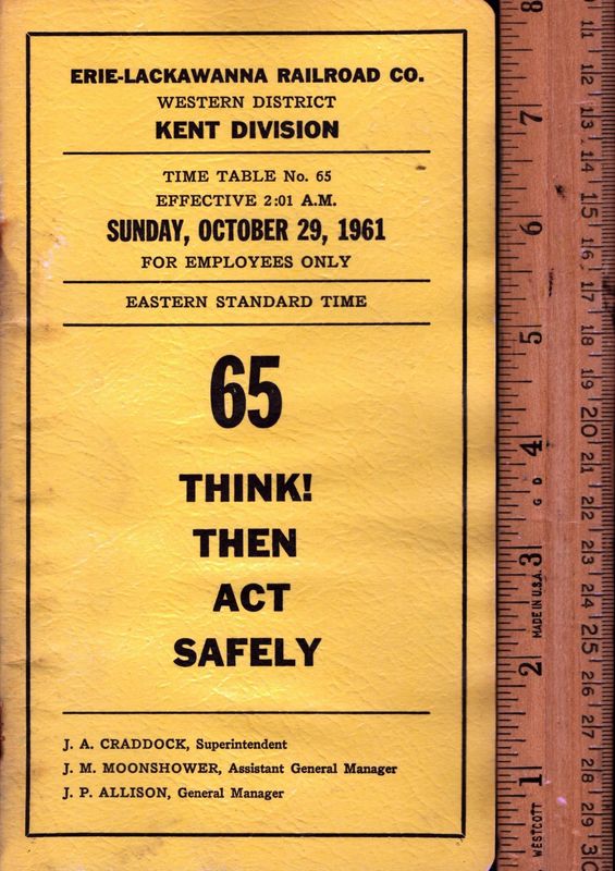 Erie-Lackawanna Kent Division 1961