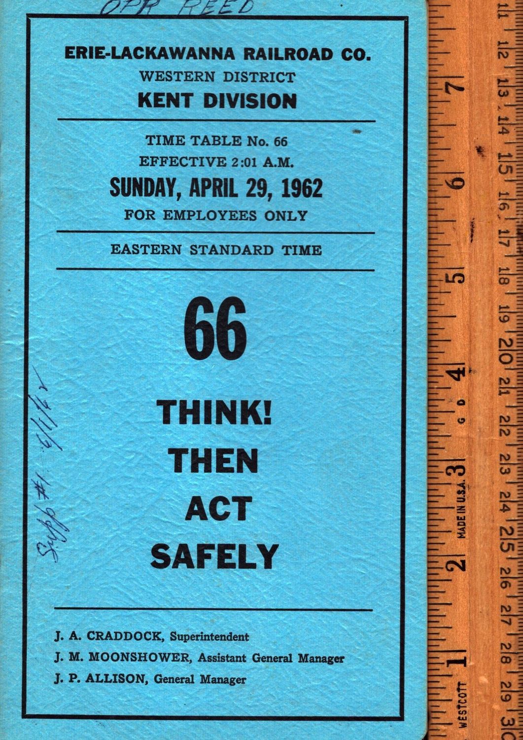 Erie-Lackawanna Kent Division 1962