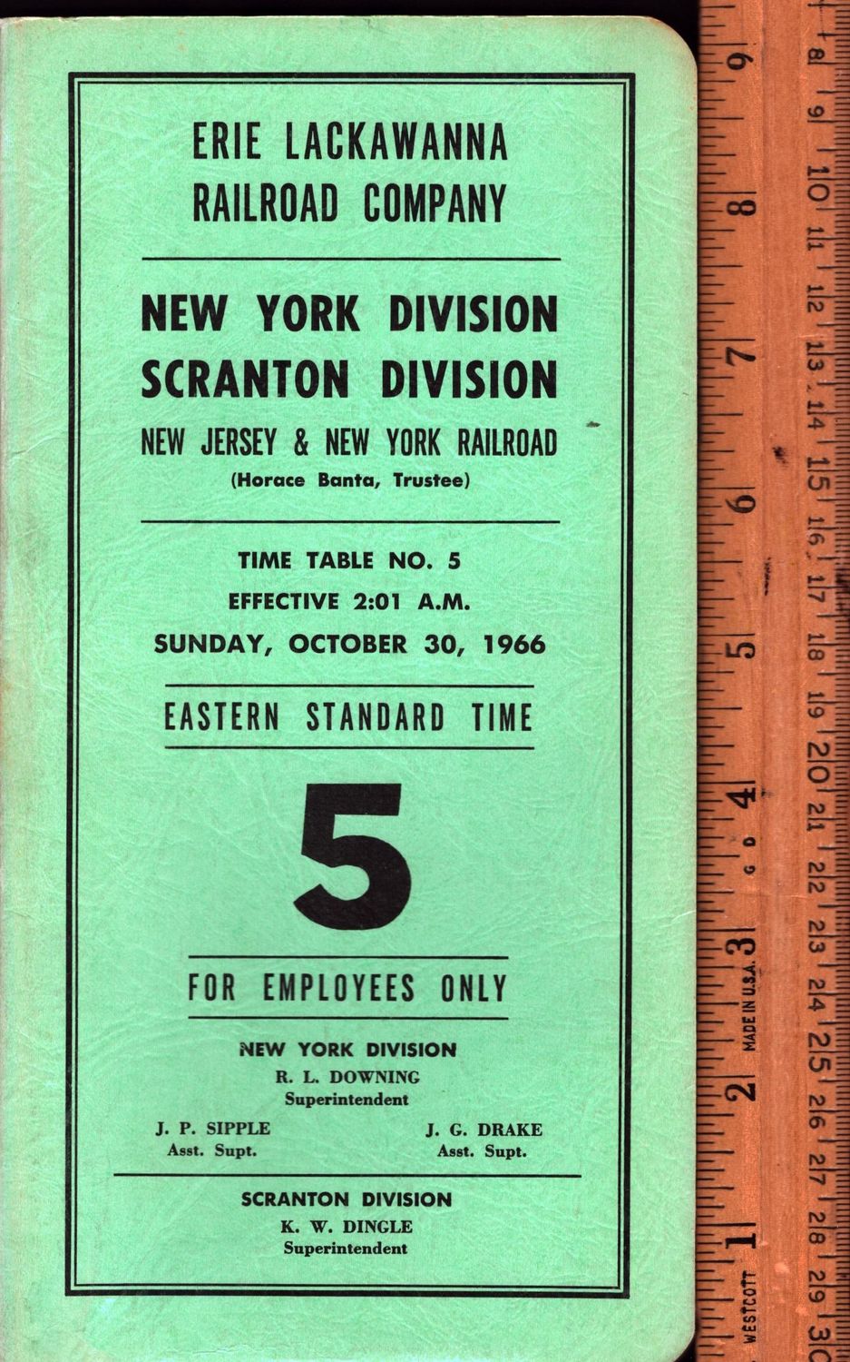 Erie Lackawanna New York and Scranton Divisions 1966