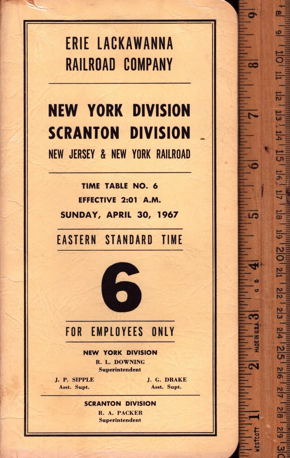 Erie Lackawanna New York and Scranton Divisions 1967