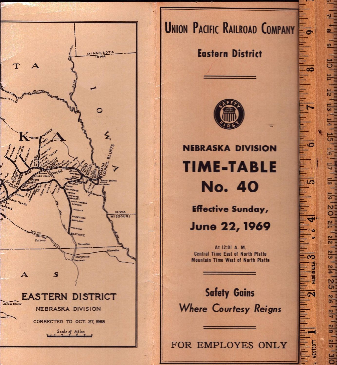 Union Pacific Nebraska Division 1969