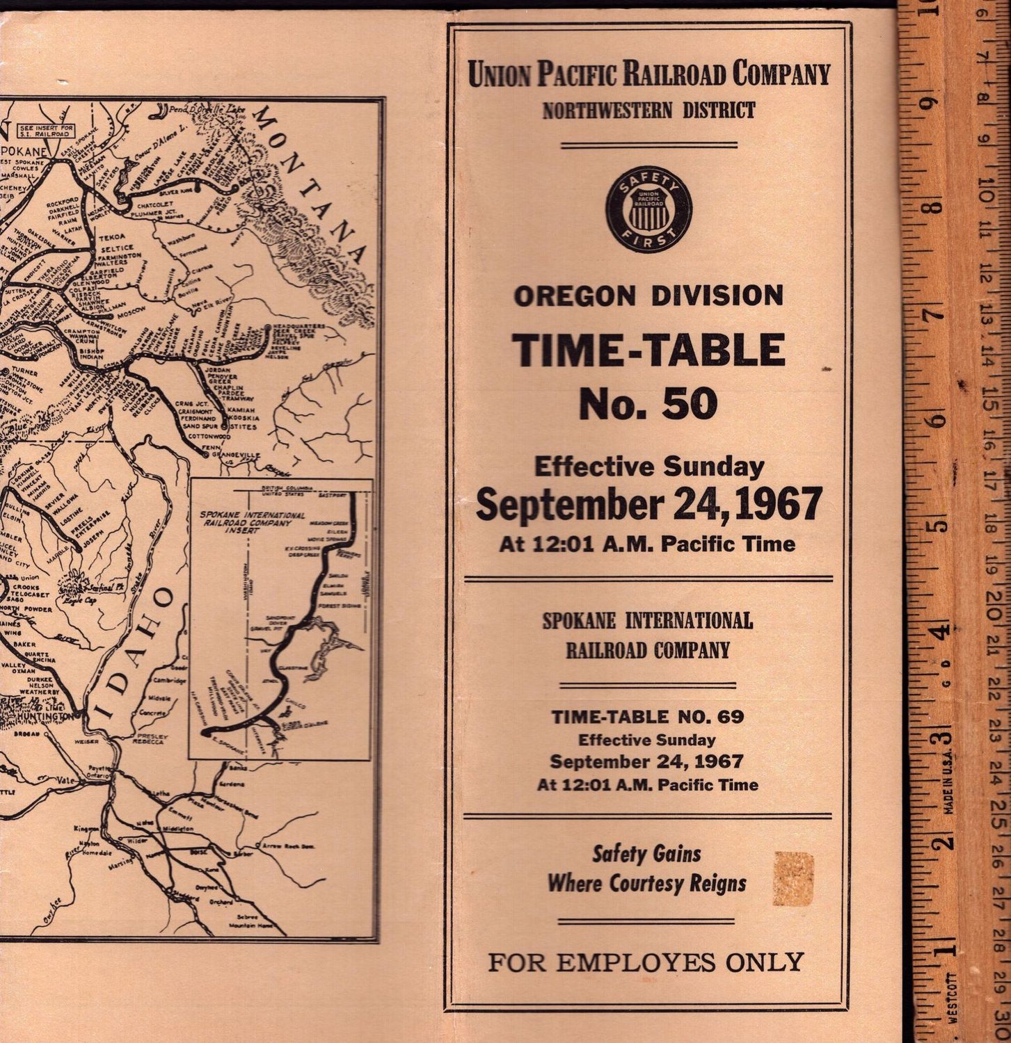 Union Pacific Oregon Division 1967