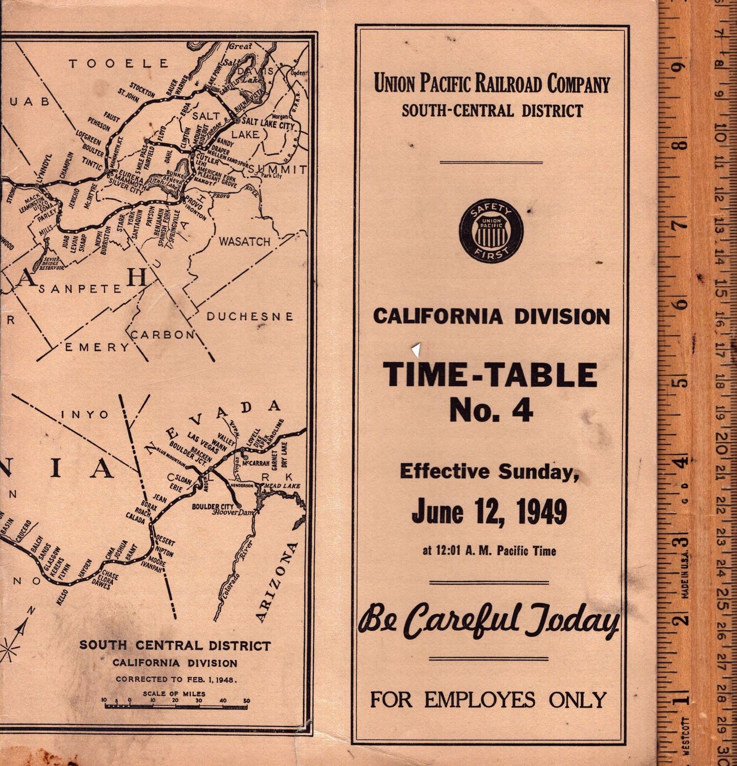 Union Pacific California Division 1949