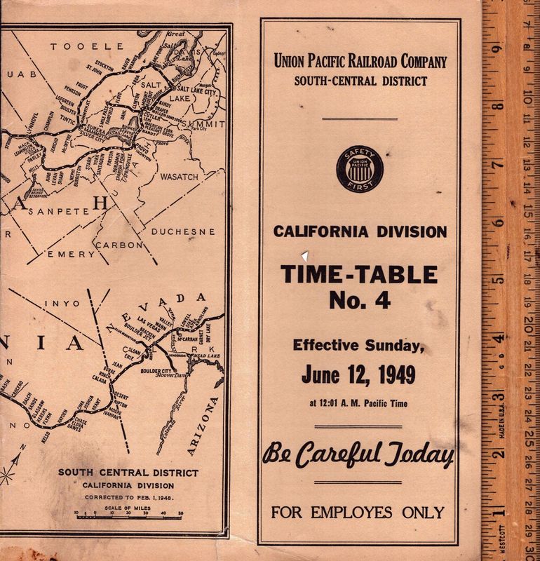 Union Pacific California Division 1949