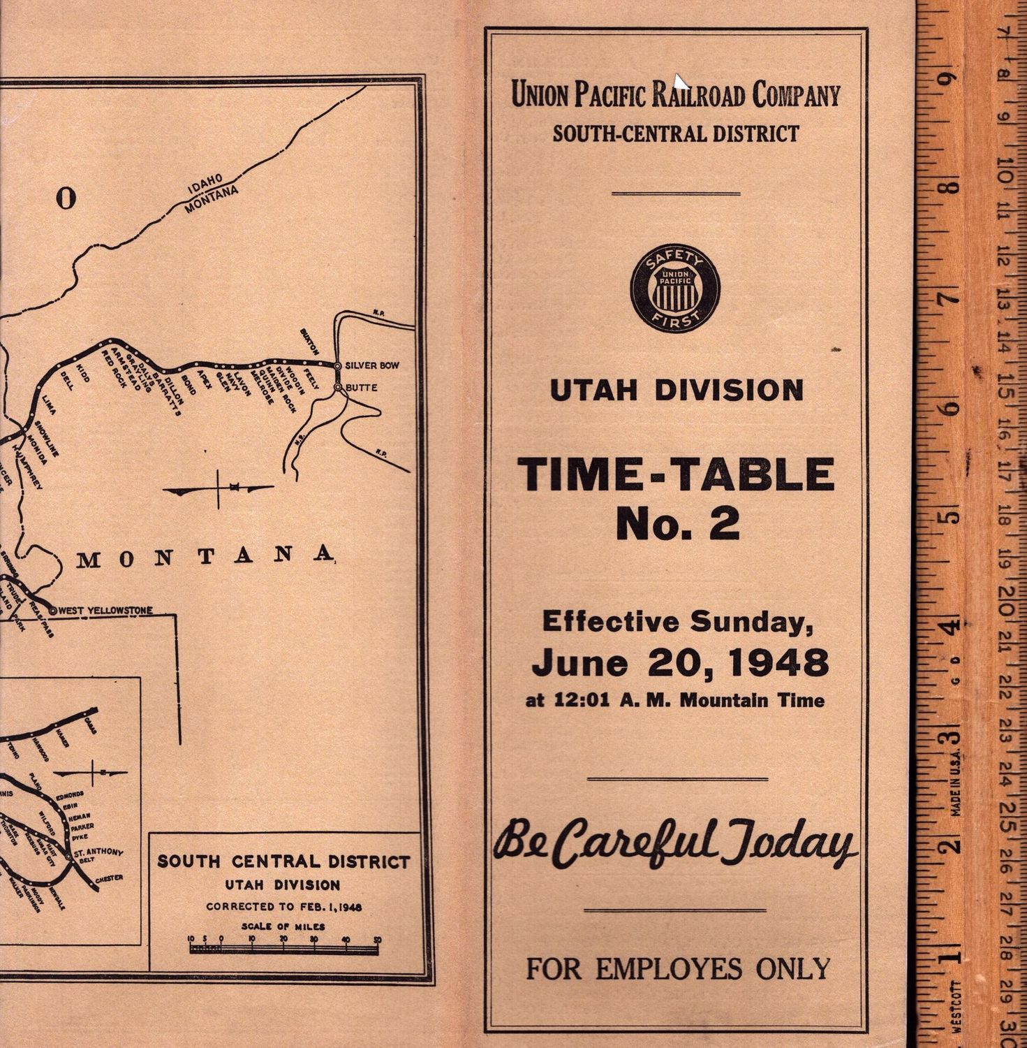 Union Pacific Utah Division 1948