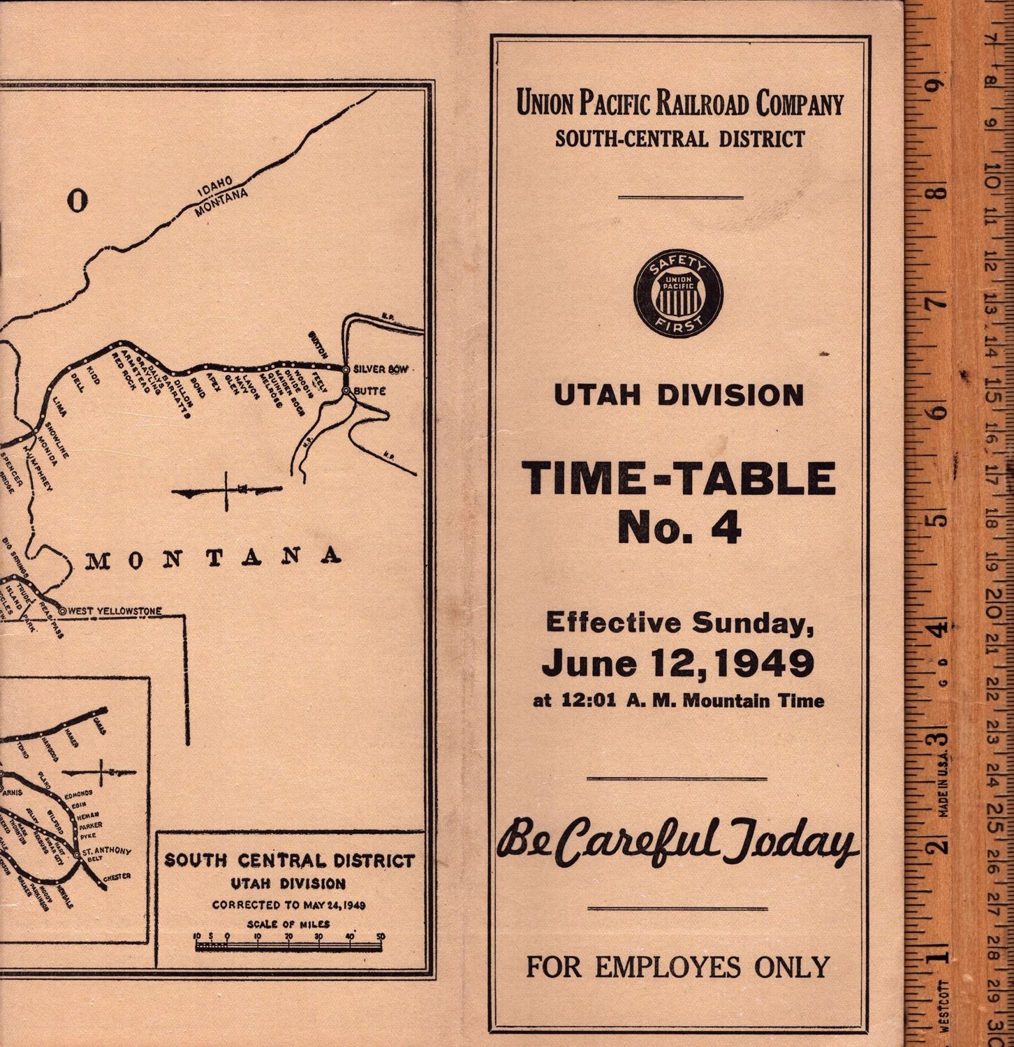 Union Pacific Utah Division 1949